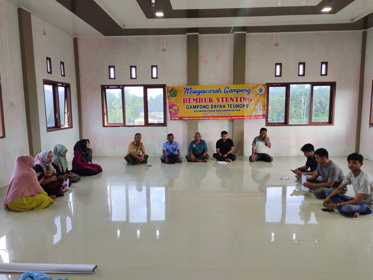 Musyawarah gampong rumbuk stunting