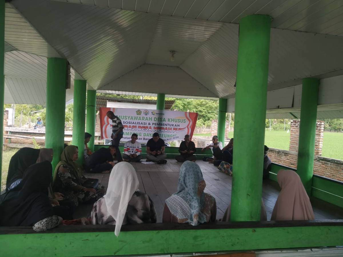 musyawarah desa khusus sosialisasi dan pembentukan koperasi desa merah putih