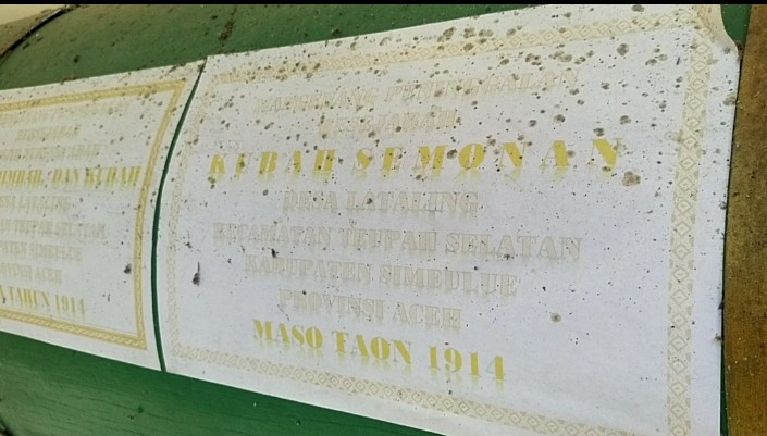Foto. Catatan sejarah terkait jejak Islam di Desa Lataling