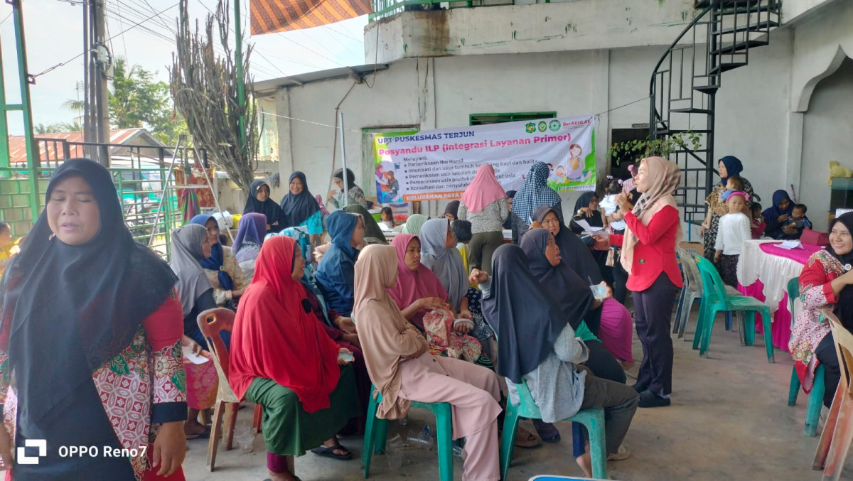 Kegiatan BKB dan Posyandu di LIng.7 Kel. Paya Pasir Kec. Medan Marelan