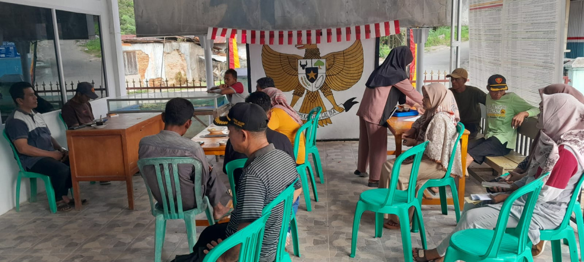Rapat koordinasi perangkat nagari dengan BPN dan LINMAS Nagari Gauang