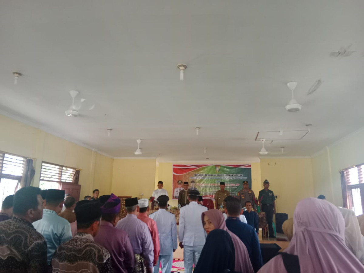 Pelantikan PJ Kades Desa Kemang Indah