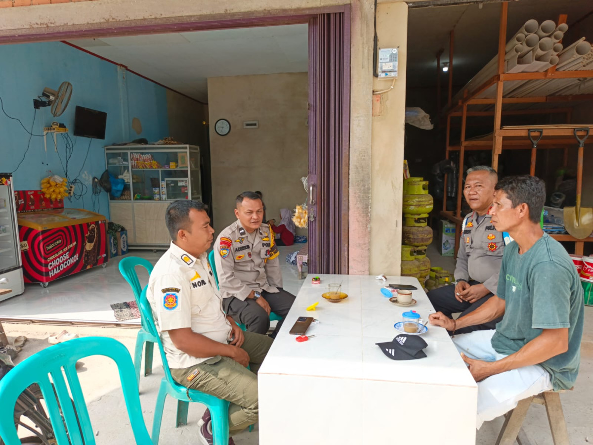 satgas, satpol, babinkamtibmas patroli di lingkungan desa