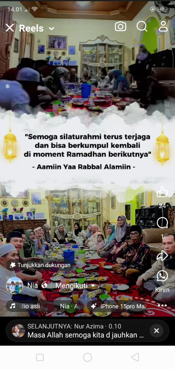Bukber perangkat desa lubres hilir .dikediaman kades lubres hilir