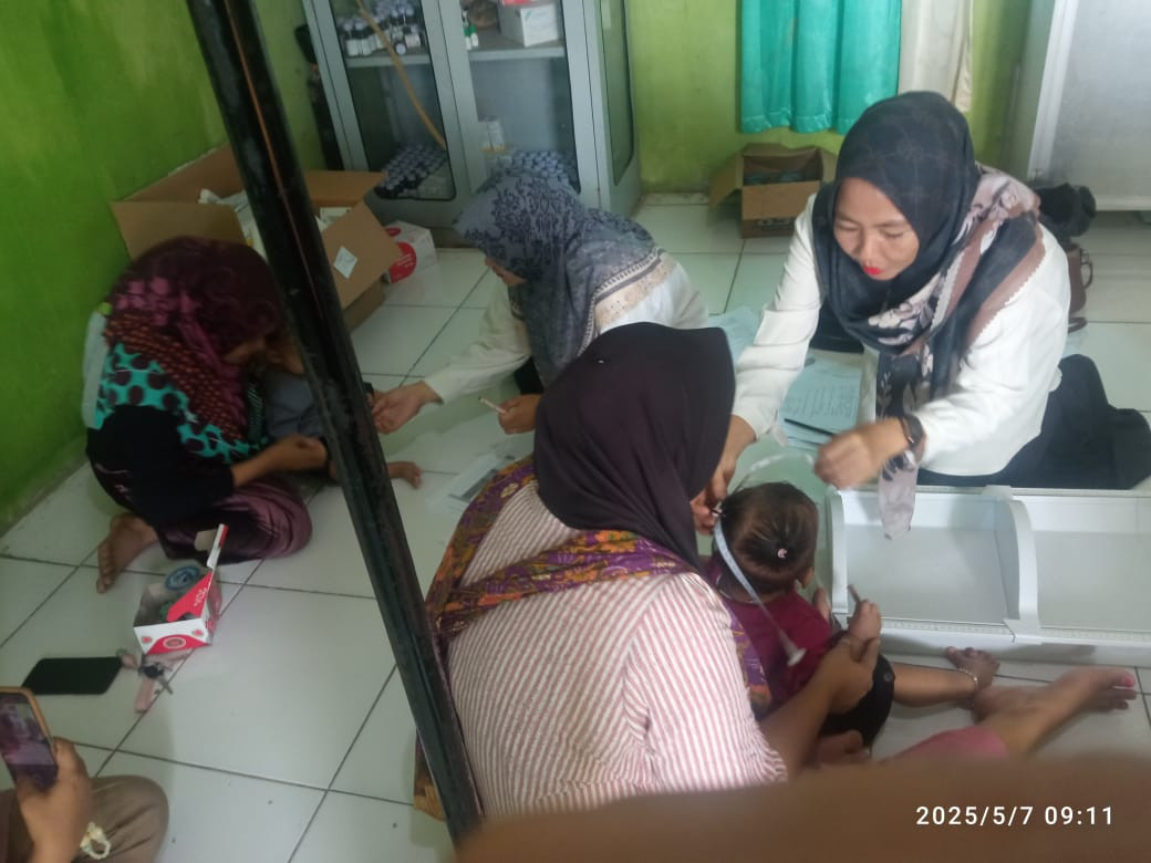 Kelas ibu BALITA umur 3,6,9-12 Bulan. Sungai Keramat, 07 Mei 2025.