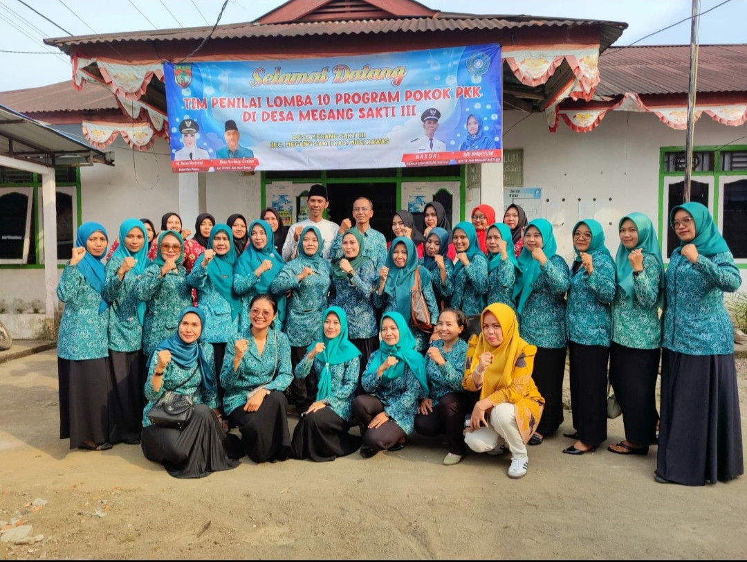 Lomba 10 program pokok PKK di desa megang sakti III