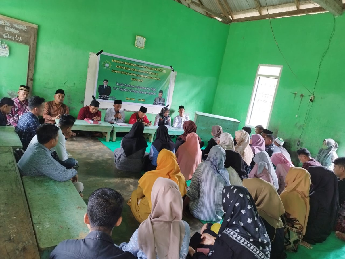 Bimbingan perkawinan calon pengantik kecamatan muara telang