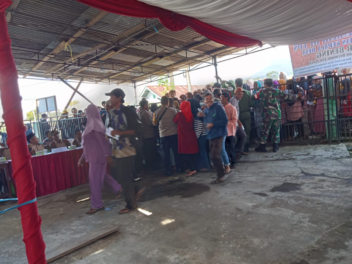 Antusiasme warga desa Air Bening dalam Pilkades