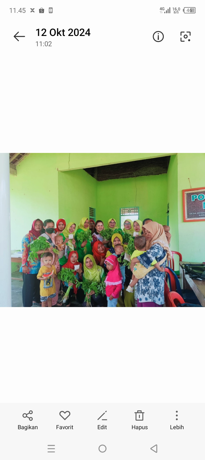 Posyandu melati dusun waluyorejo