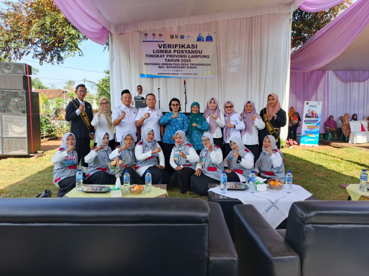 VERIFIKASI LOMBA POSYANDU TINGKAT PROVINSI LAMPUNG, POSYANDU EMBUN PAGI DESA TRISNOMULYO TAHUN 2025