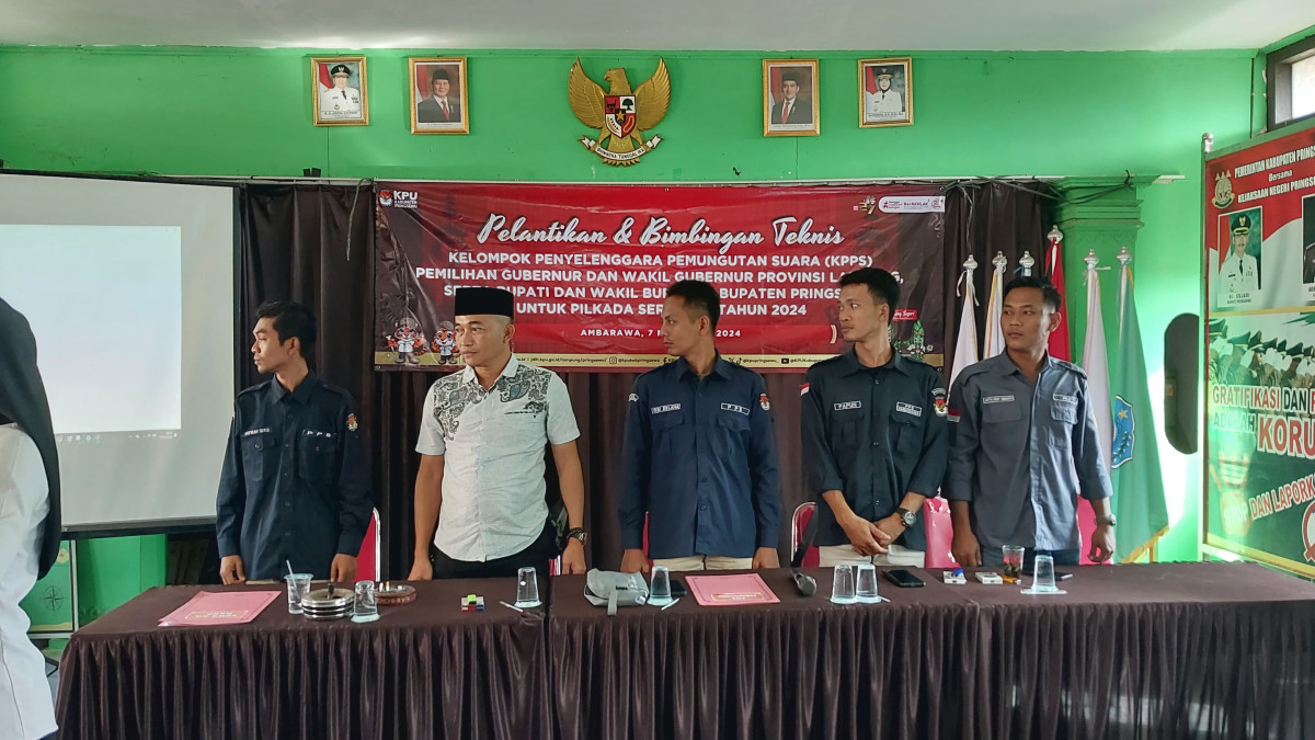 Pelantikan dan bimtek kpps