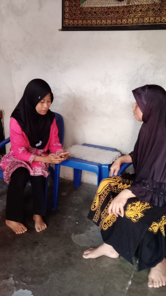 Sub Ppkbd Penengahan Raya melakukan kegiatan KIE Individu pada PUS non Mkjp
