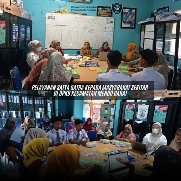 pelayanan di Satya Gatra Bahtera Kencana kepada masyarakat sekitar BPKB Kec. Mendo Barat.