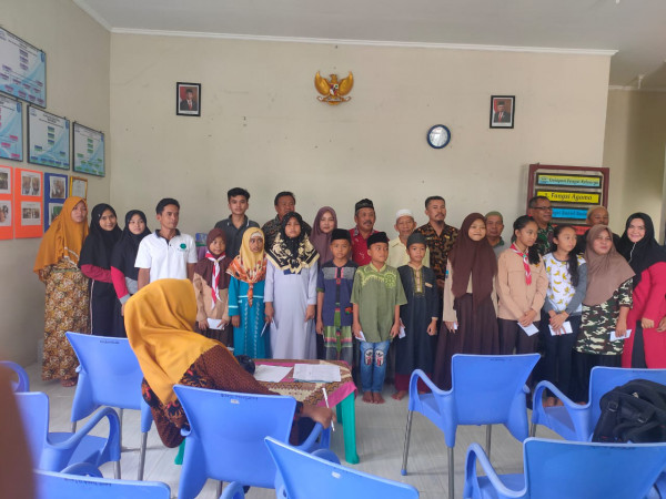 Santunan bonus dr desa untuk para pemenang lomba ngaji di tingkat kecamatan