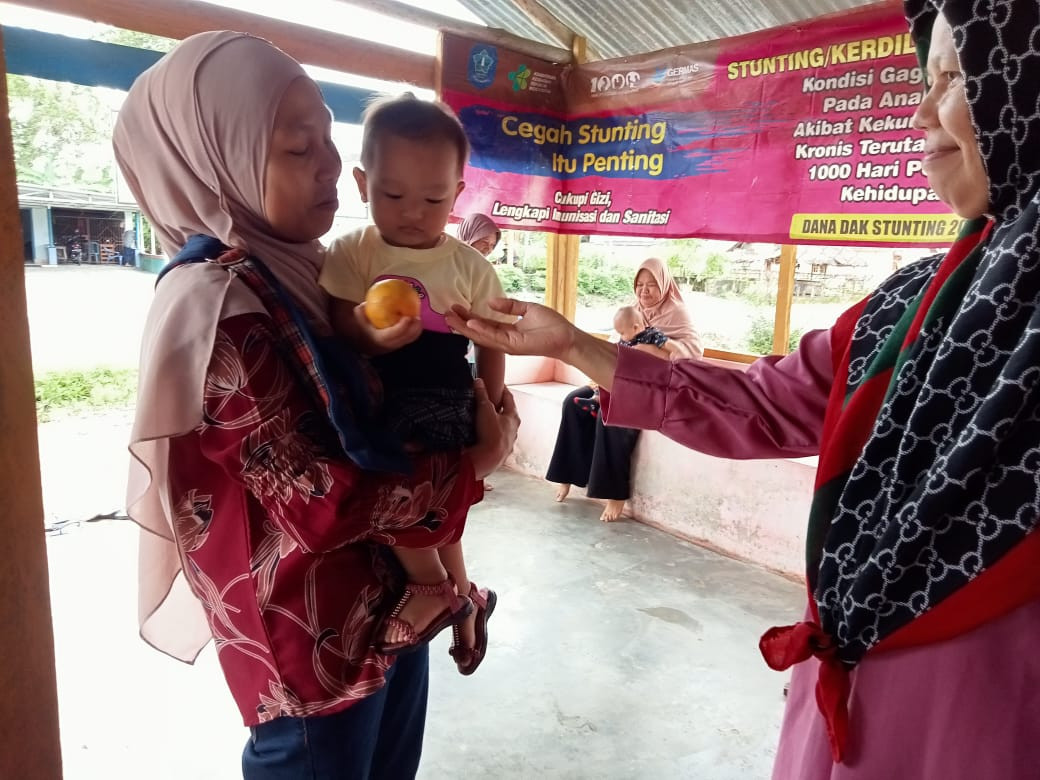 Kegiatan posyandu balita Dusun Muntabak dan Dusun Tutut