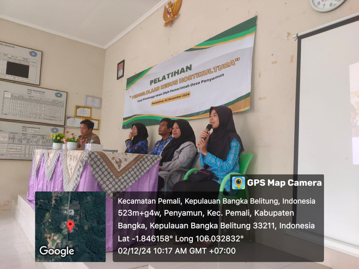 Pelatihan kebun hortikultura