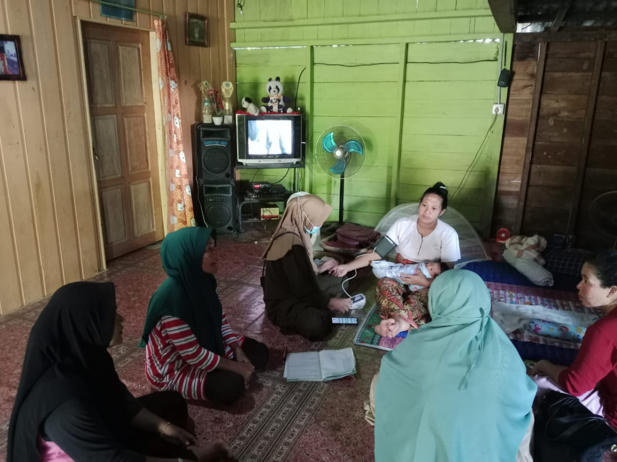 Pemantauan ibu pasca salin oleh kader TPK