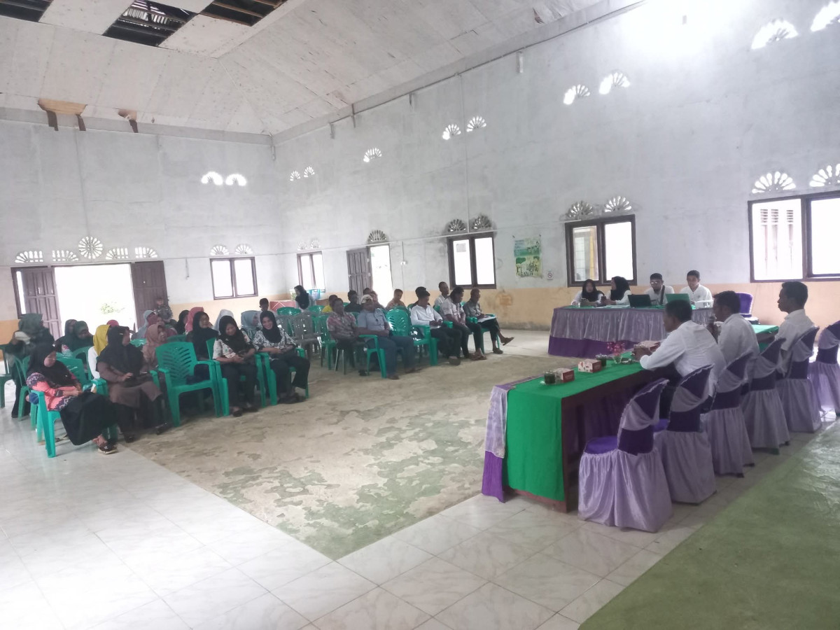 Rapat Kerja Pelaksanaan Pembangunan Drainase sekaligus pembentukan posbankum desa