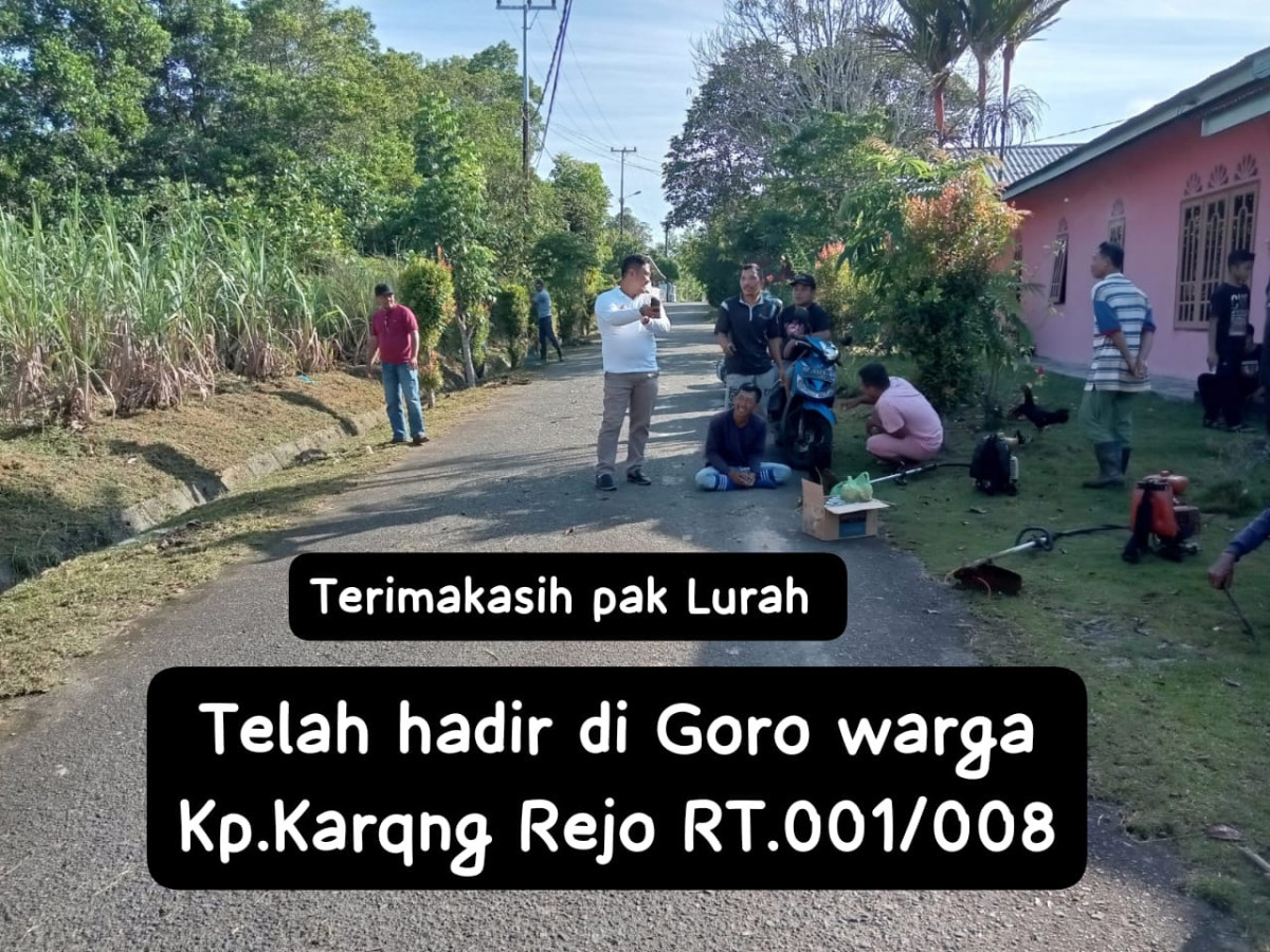 Gotong royong Rutin Bulanan di Kp. KB ABYAKTA