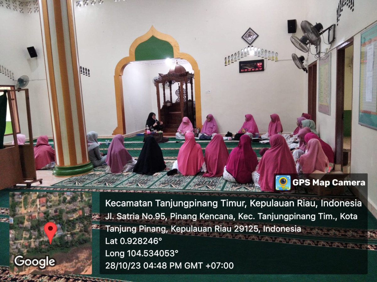 Pengajian rutin Majelis taklim Masjid nurul Huda