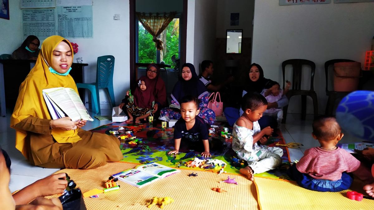Penyuluhan kembang tumbuh anak dg pola makan sehat
