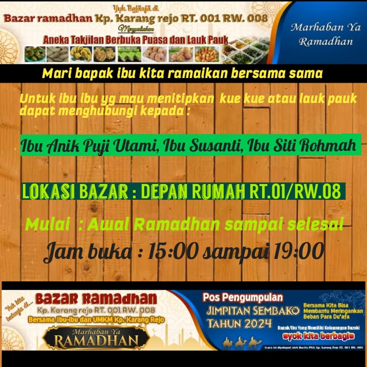 Bazar Ramadan 1445 H