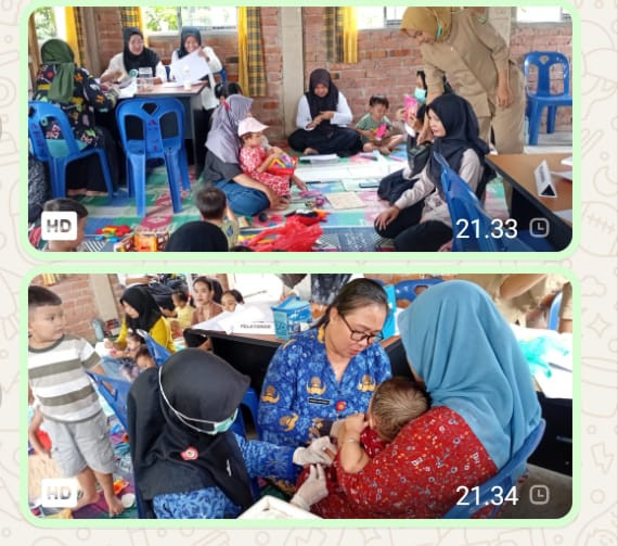 Kader Posyandu Kecubung Bersama Petugas Kesehatan Mengadakan Imunisasi Balita Untuk Melindungi Anak-anak Dari Penyakit Yg Berbahaya Dan Mematikan Serta Meningkatkan Kekebalan Tubuh Sehingga Dapat Tumbuh Kembang Dengan Sehat