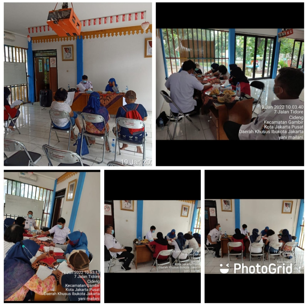 Kegiatan sosialisasi pengisian laporan Jumantik RW 05