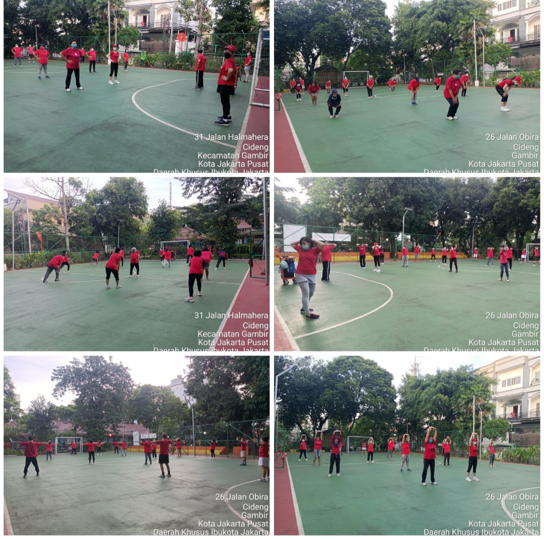 Senam tera kelurahan Cideng