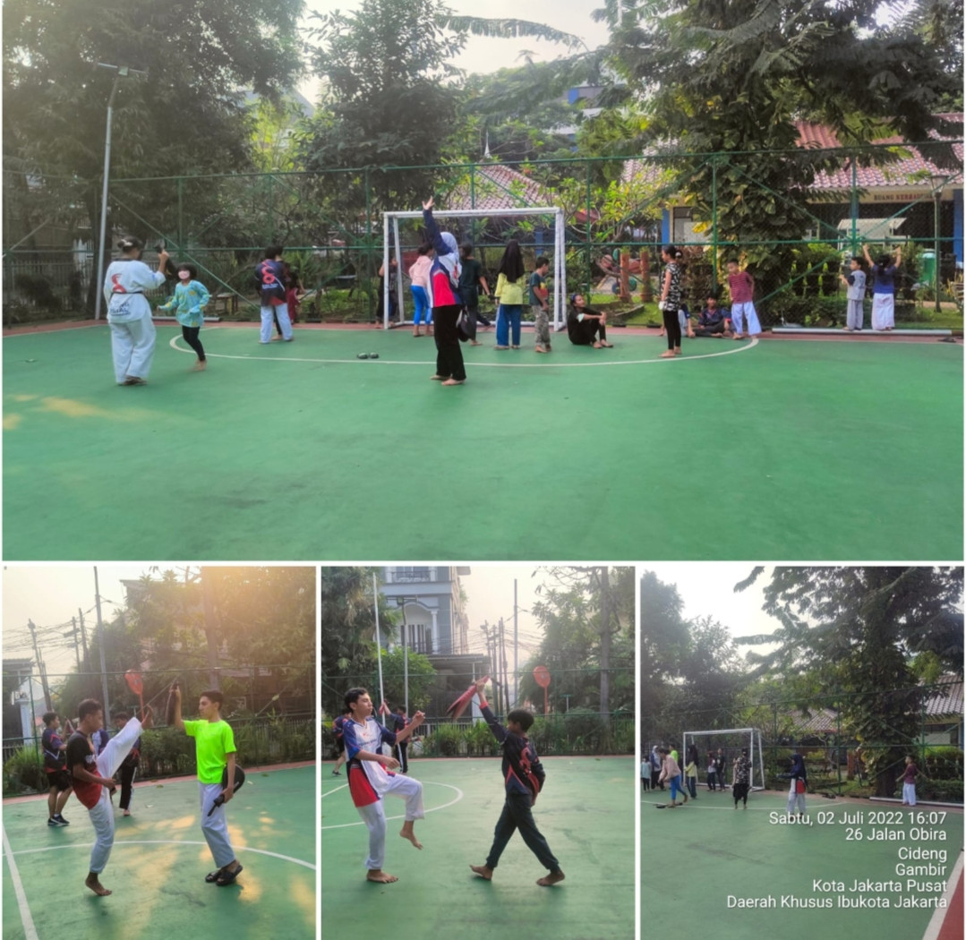 Pelatihan olahraga beladiri taekwondo