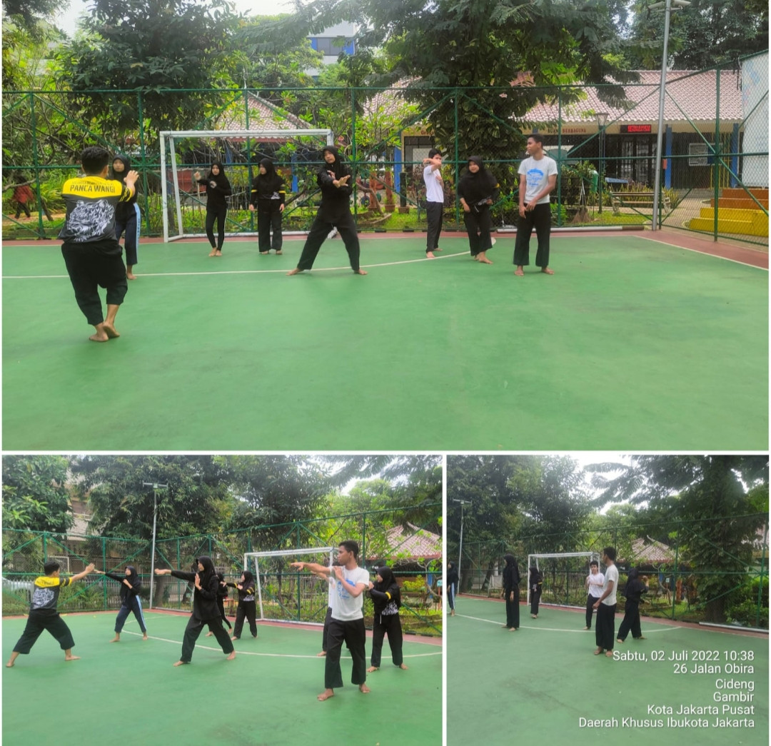Latihan pencak silat panca wangi
