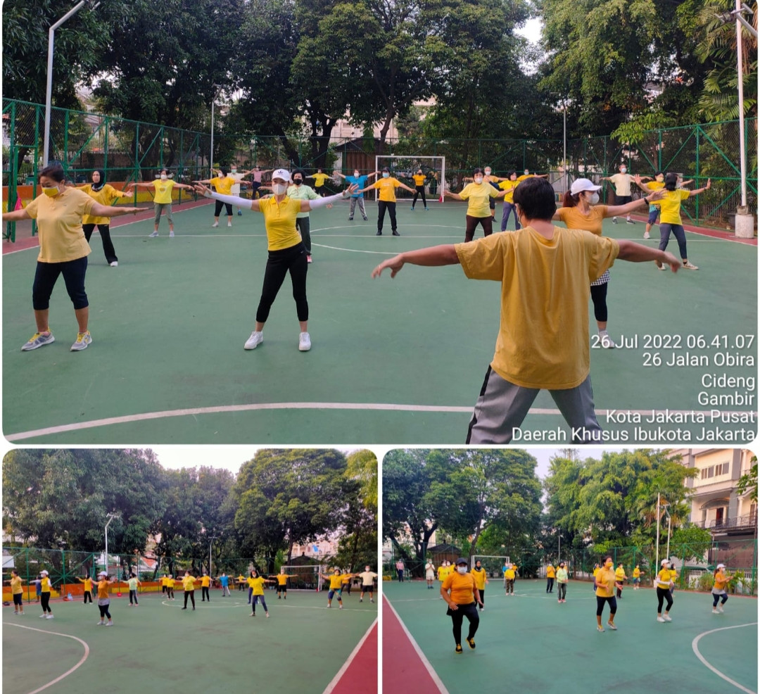 Senam tera kelurahan Cideng