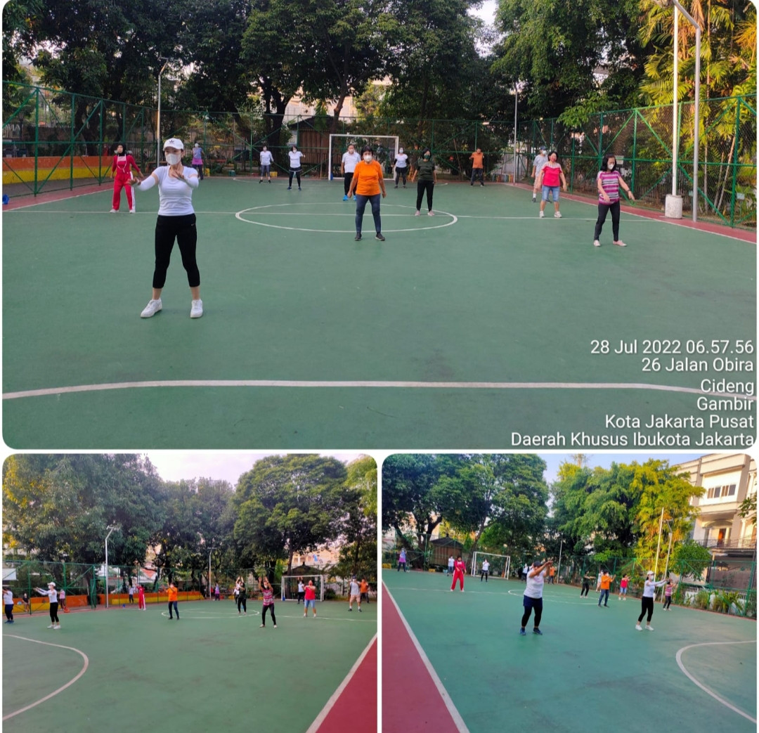 Senam tera kelurahan Cideng