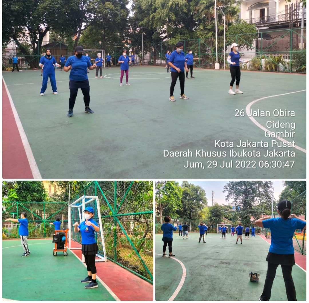 Senam tera kelurahan Cideng