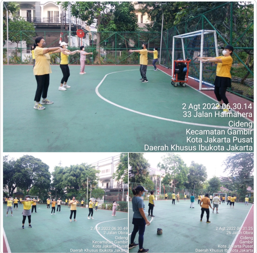 Senam tera kelurahan Cideng