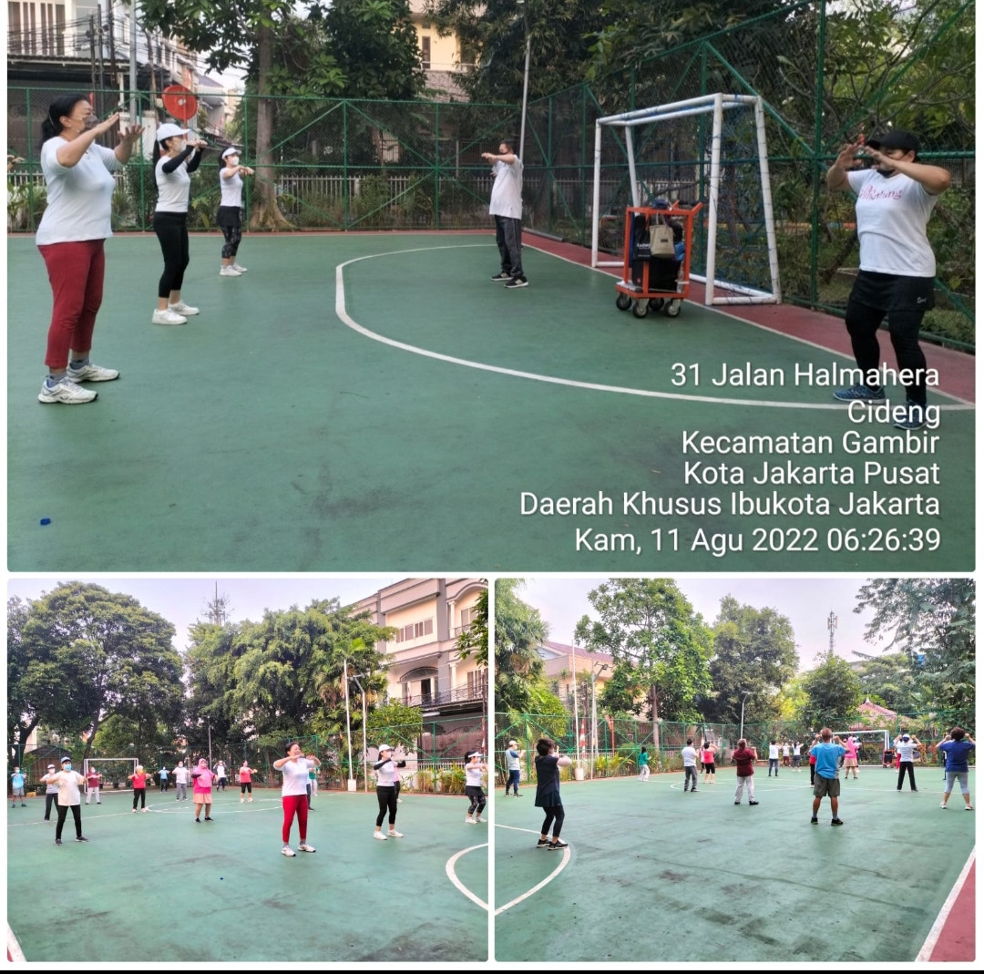 Senam tera kelurahan Cideng