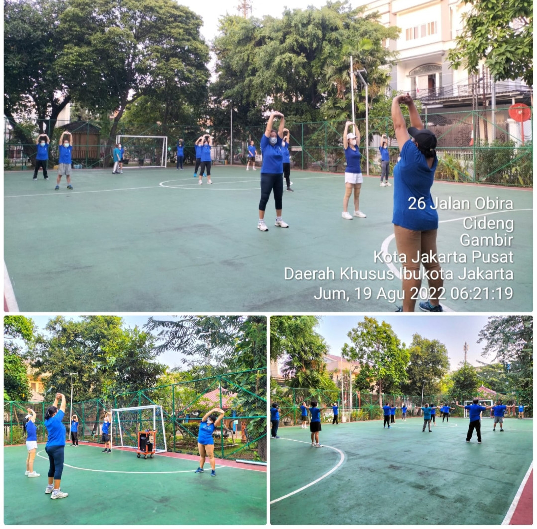 Senam tera kelurahan Cideng