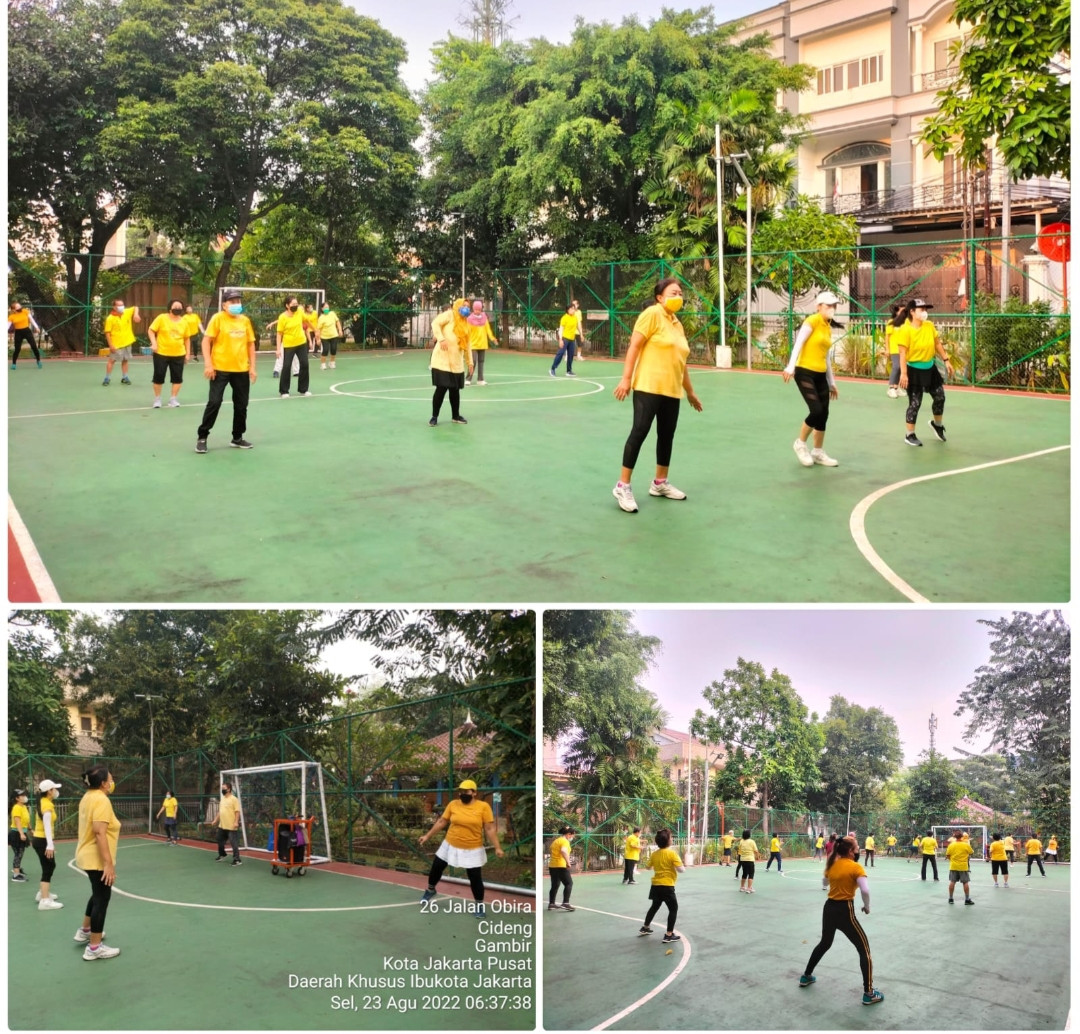 Senam tera kelurahan Cideng