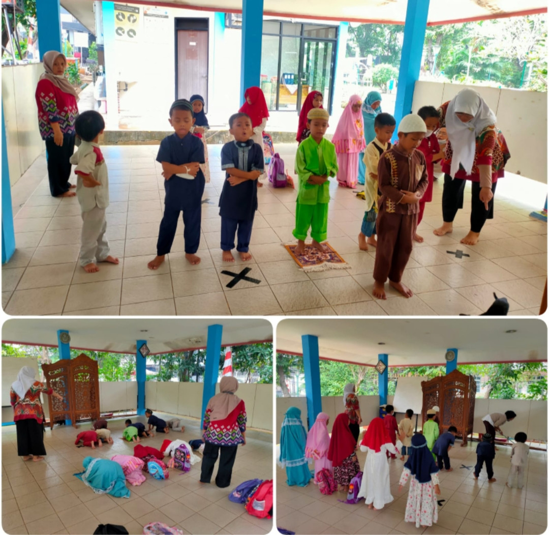 Praktek sholat anak-anak paud