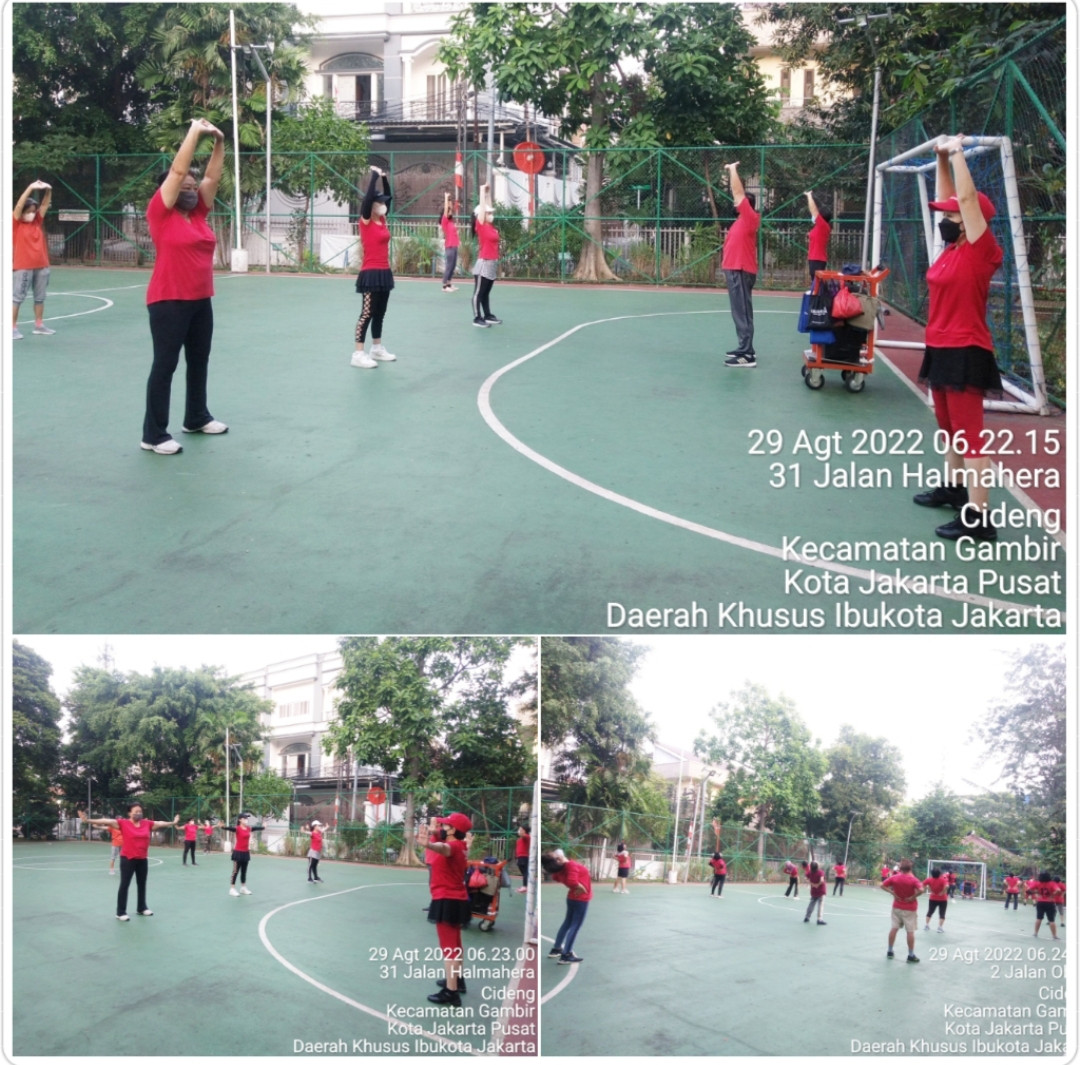 Senam tera kelurahan Cideng