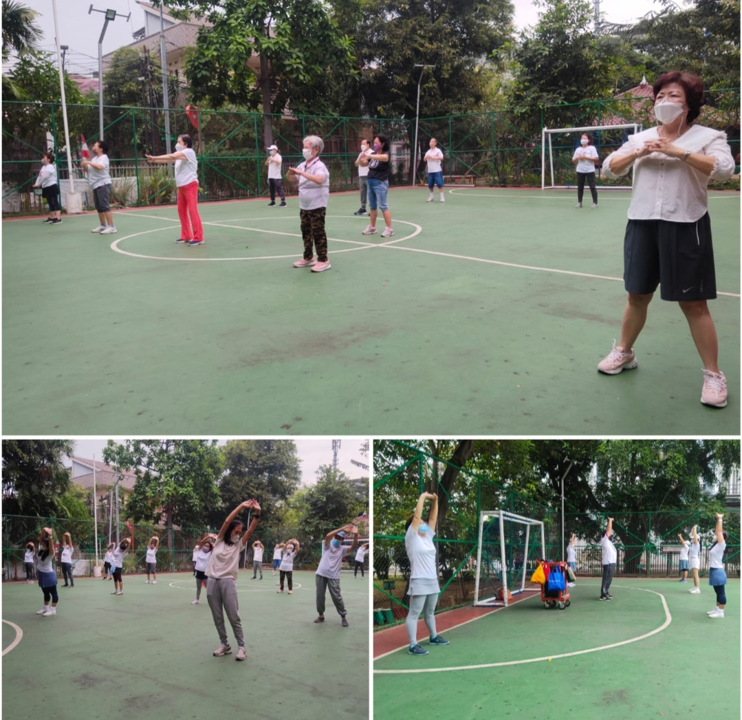 Senam tera kelurahan Cideng