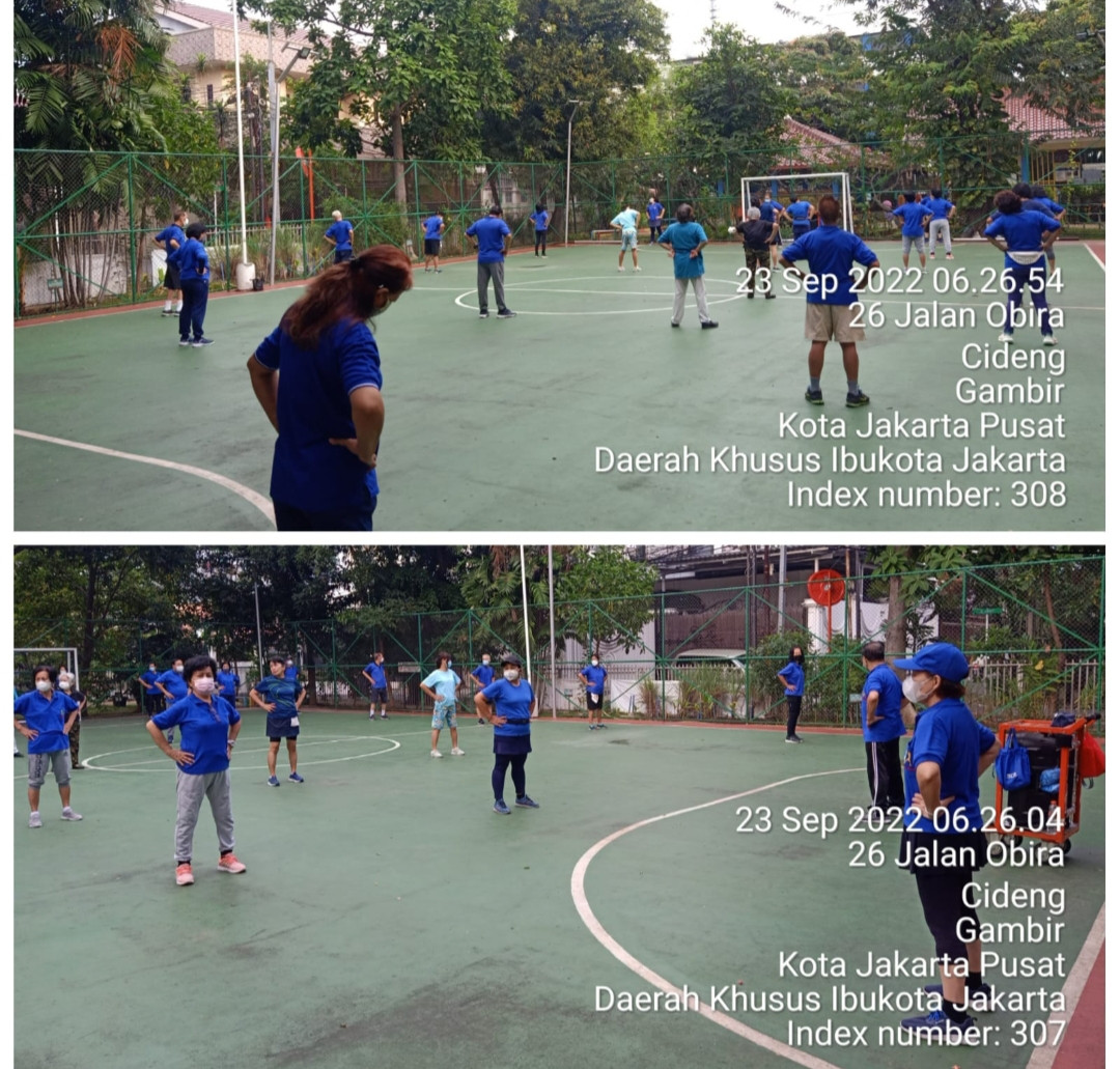 Senam tera kelurahan Cideng