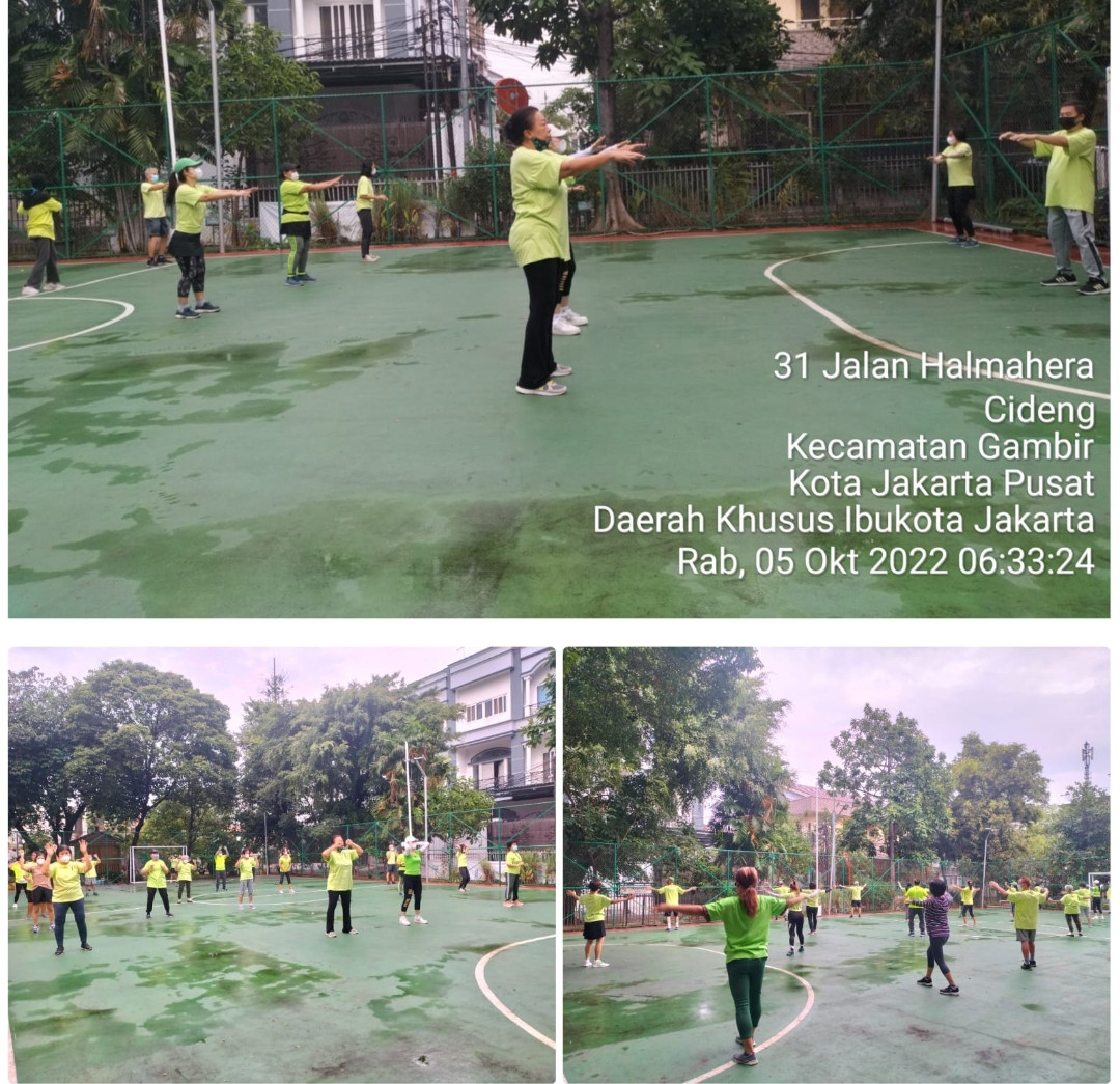 Senam tera kelurahan Cideng