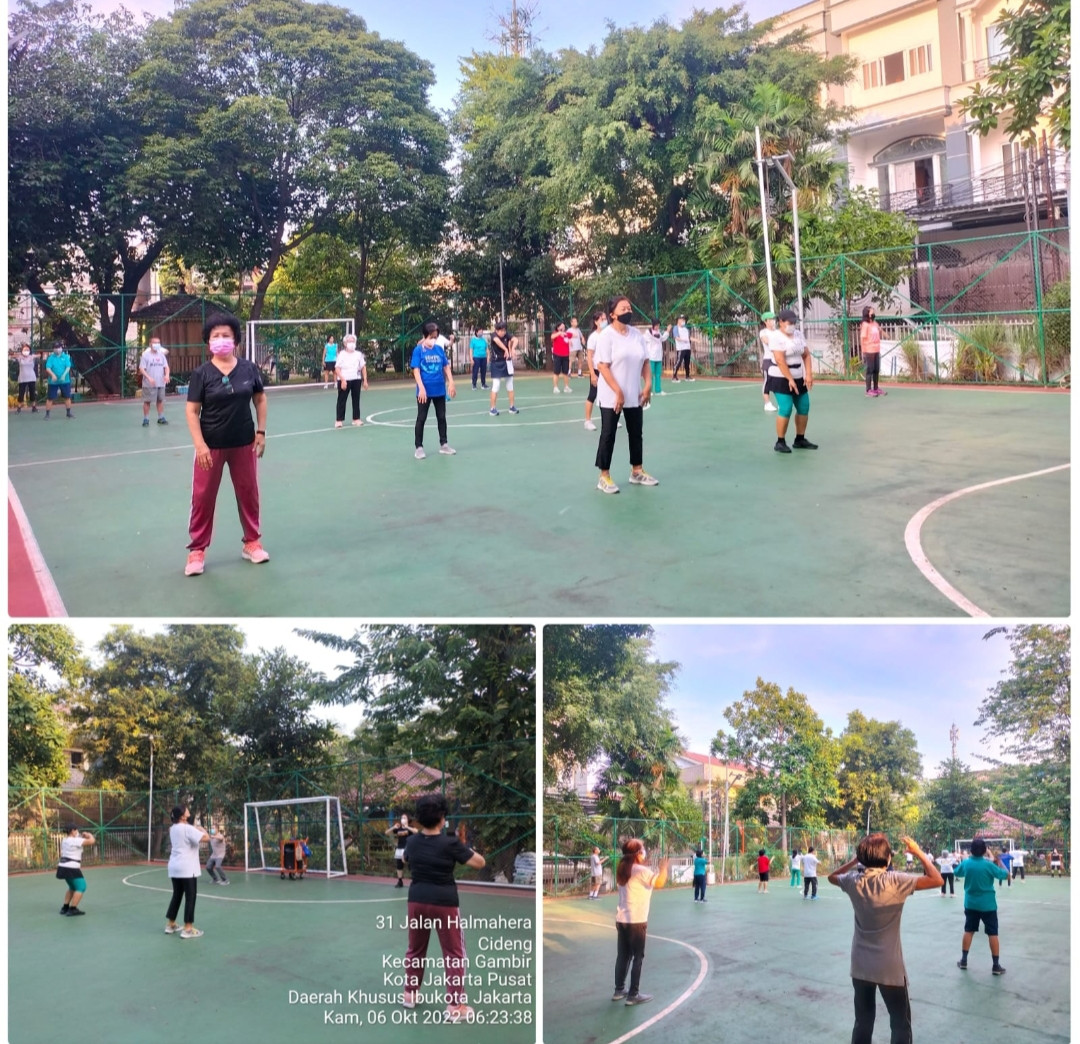 Senam tera kelurahan Cideng