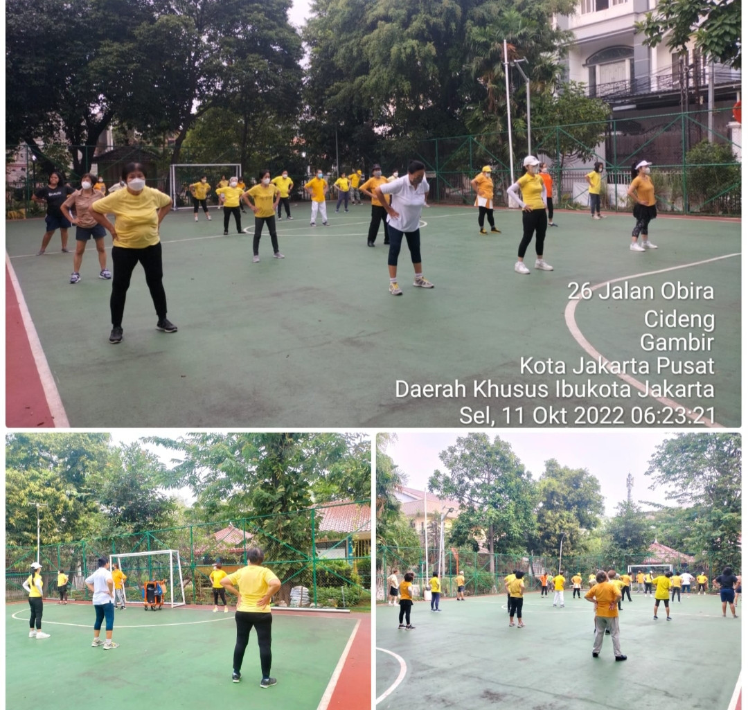 Senam tera kelurahan Cideng