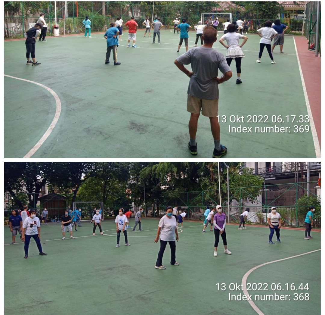 Senam tera kelurahan Cideng