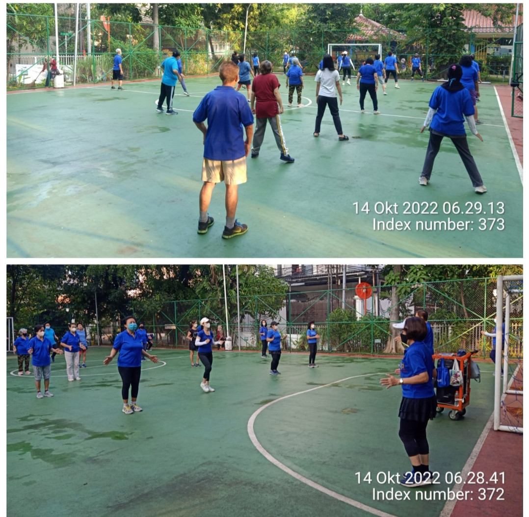 Senam tera kelurahan Cideng