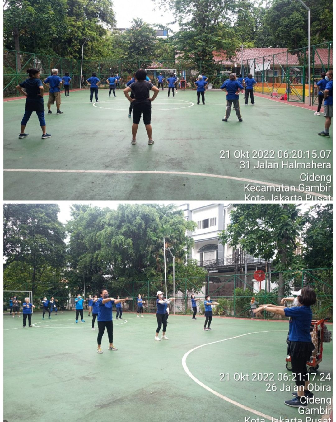 Senam tera kelurahan Cideng