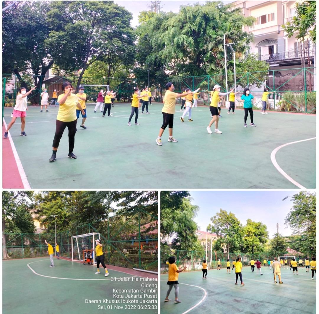 Senam tera kelurahan Cideng