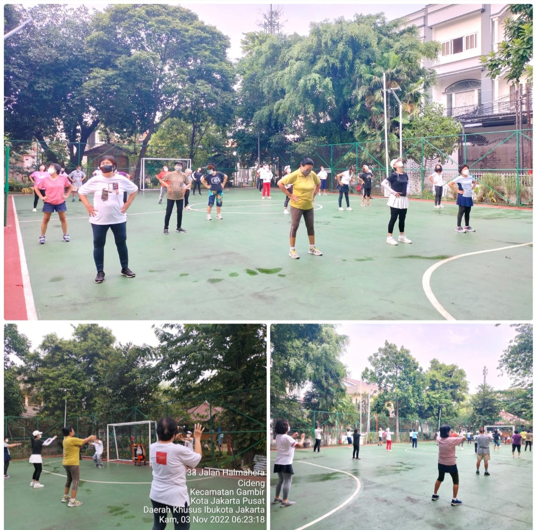 Senam tera kelurahan Cideng
